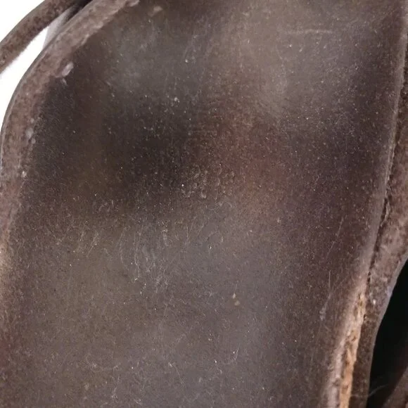 Birkenstock Double Strap Sandals Brown 11-11.5 in Long - Picture 11 of 13